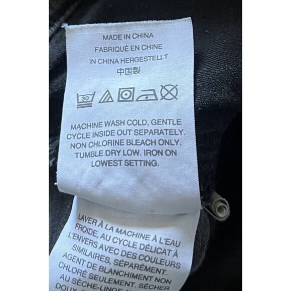 MADEWELL 9" High Rise Skinny Jean Size 30 Womens Black Excellent Condition - Picture 8 of 9